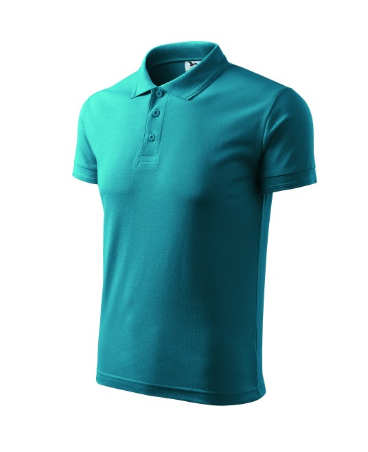 Tricou polo barbati 200g/m2 Malfini Pique Polo 203 Turcoaz inchis