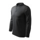 Tricou polo  maneca lunga  barbati, bumbac,180g/m2 Malfini Single J. LS211 Ebony Grey