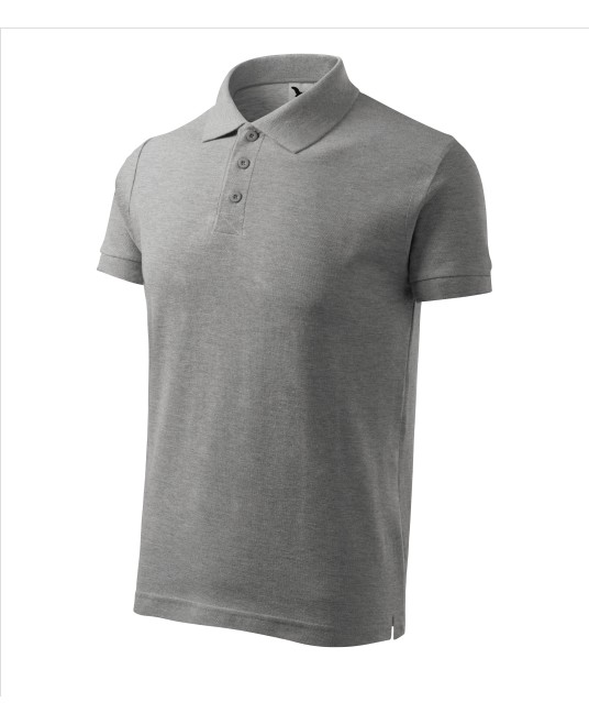 Tricou polo  bumbac 170g/m2, Malfini Cotton 212 Gri inchis