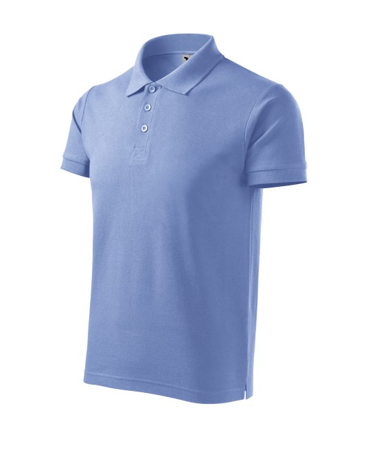 Tricou polo maneca scurta barbati 100% bumbac 170g/m2, Malfini Cotton 212 Albastru deschis