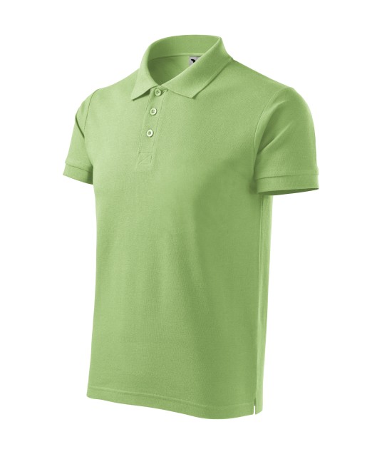 Tricou polo maneca scurta barbati 100% bumbac 170g/m2, Malfini Cotton 212 Verde iarba