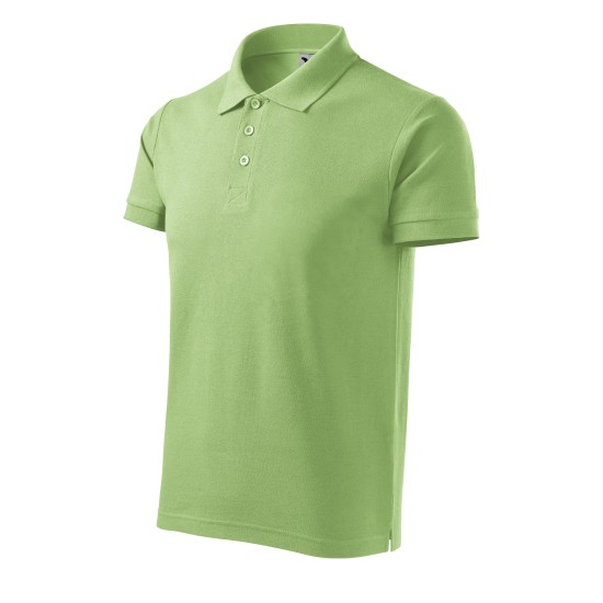 Tricou polo maneca scurta barbati 100% bumbac 170g/m2, Malfini Cotton 212 Verde iarba