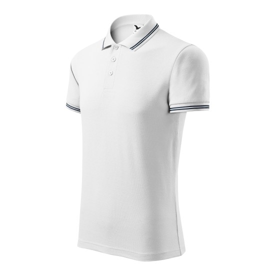 Tricou polo barbati, 200g/m2, Malfini Urban 219 Alb