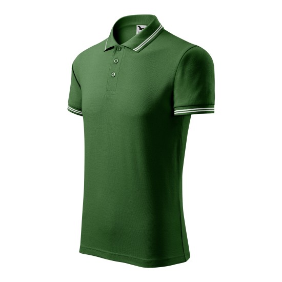 Tricou polo barbati, 200g/m2, Malfini Urban 219  Verde sticla