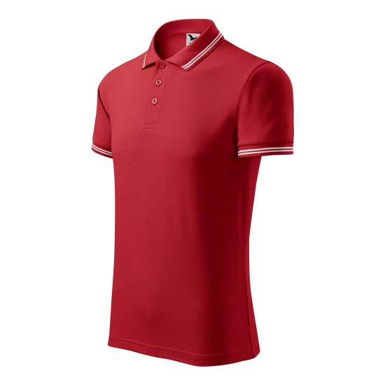 Tricou polo barbati, 200g/m2, Malfini Urban 219  Rosu