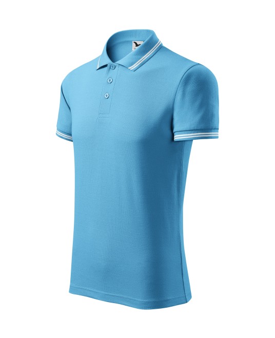 Tricou polo barbati, 200g/m2, Malfini Urban 219 Turcoaz