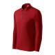 Tricou polo maneca lunga barbati, 200g/m2, Malfini LS 221, Rosu Tricou polo maneca lunga barbati, 200g/m2, Malfini LS 221, Rosu
