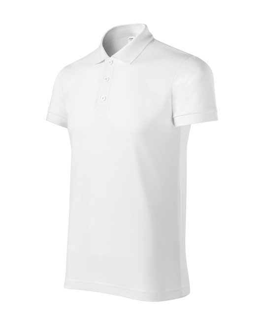 Tricou polo barbati, 170g/m2 Malfini Joy P21 alb