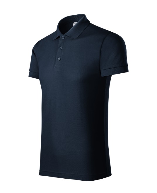 Tricou polo barbati, 170g/m2 Malfini Joy P21 bleumarin