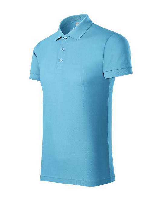 Tricou polo barbati, 170g/m2 Malfini Joy P21 turcoaz