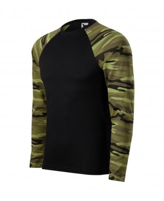 Tricou camuflaj maneca lunga [166] Camuflaj verde