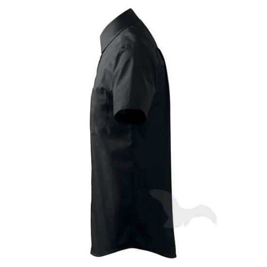 Camasa cu maneca scurta pentru barbati, model clasic, 120g/m2 [207 Chic] Negru