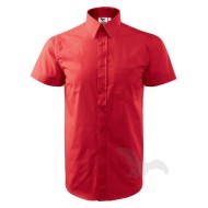 Camasa cu maneca scurta pentru barbati, model clasic, 120g/m2 [207 Chic] Rosu