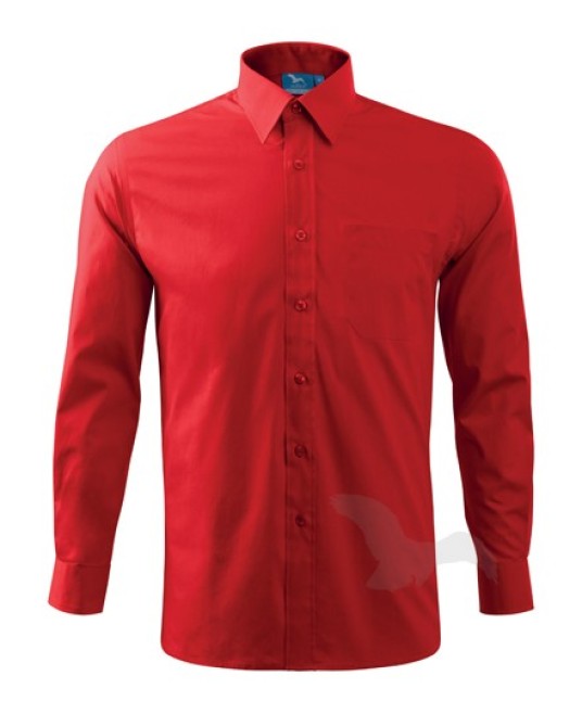 Camasa cu maneca lunga pentru barbati, model clasic, 125g/m2 [209 Style LS] Rosu