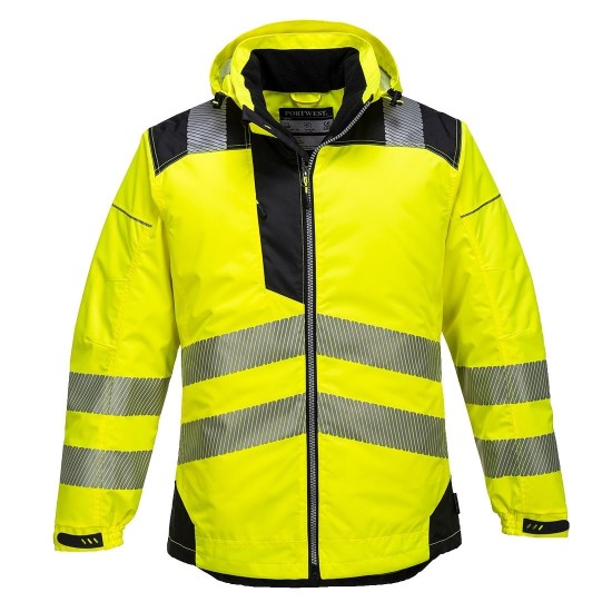 Jacheta vatuita premium HiVis, galben negru Jacheta vatuita premium HiVis, galben negru