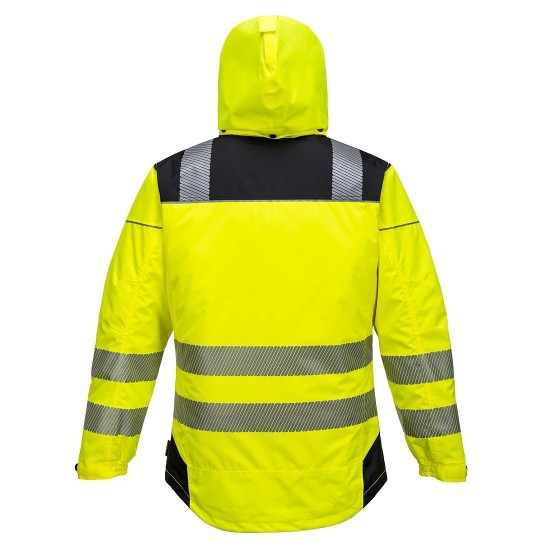 Jacheta vatuita premium HiVis, galben negru Jacheta vatuita premium HiVis, galben negru