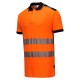 Tricou polo HiVis reflectorizant, 55% bumbac, Portocaliu Neon Tricou polo HiVis reflectorizant, 55% bumbac, Portocaliu Neon