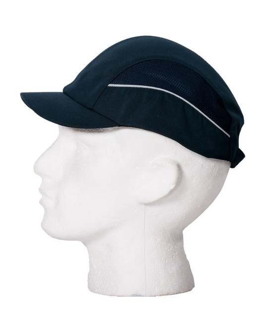 Sapca de protectie cu plasa laterala si calota dura- bleumarin