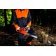 Set forestier: casca de protectie, antifoane externe si viziera de plasa [PW98] Portocaliu