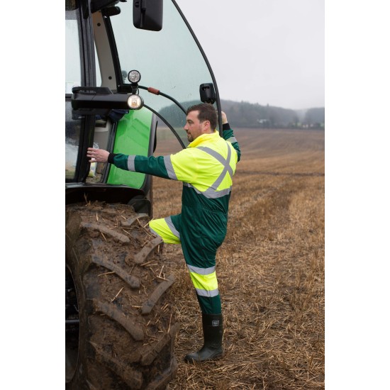 Combinezon de protectie X Hi-Vis reflectorizant [E052] Galben si verde