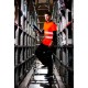 Tricou polo HiVis reflectorizant, 55% bumbac, Portocaliu Neon Tricou polo HiVis reflectorizant, 55% bumbac, Portocaliu Neon