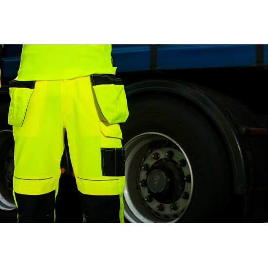 Pantaloni reflectorizanti Hi-Vis Vision, gama premium PW3 [T501] Portocaliu