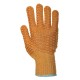 Manusi tricotate, cu insertii PVC pentru aderenta sporita [A130] Portocaliu
