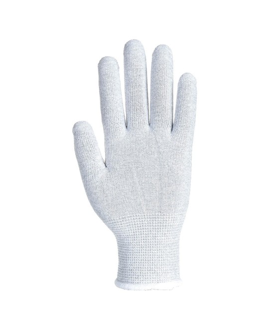 Manusi de protectie ESD, tricotate din nylon si fibra carbon [A197] Gri