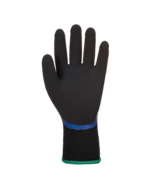 Manusi de protectie termica frig, impermeabile, strat dublu latex [AP01] Negru si albastru