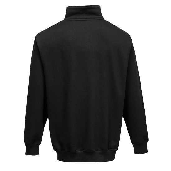 Pulover Sorrento Zip Neck  [B309] Negru