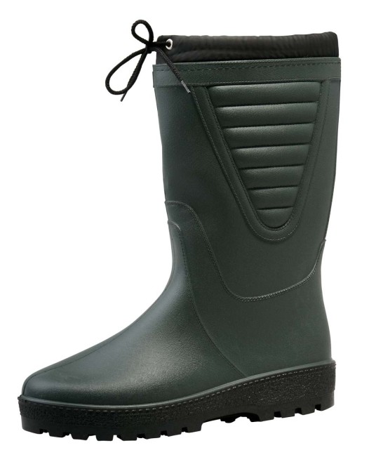 Cizme de protectie de iarna, fara bombeu, PC, culoare verde