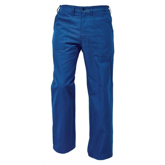 Pantaloni de lucru bumbac, 240g/m2, albastru Pantaloni de lucru bumbac, 240g/m2, albastru