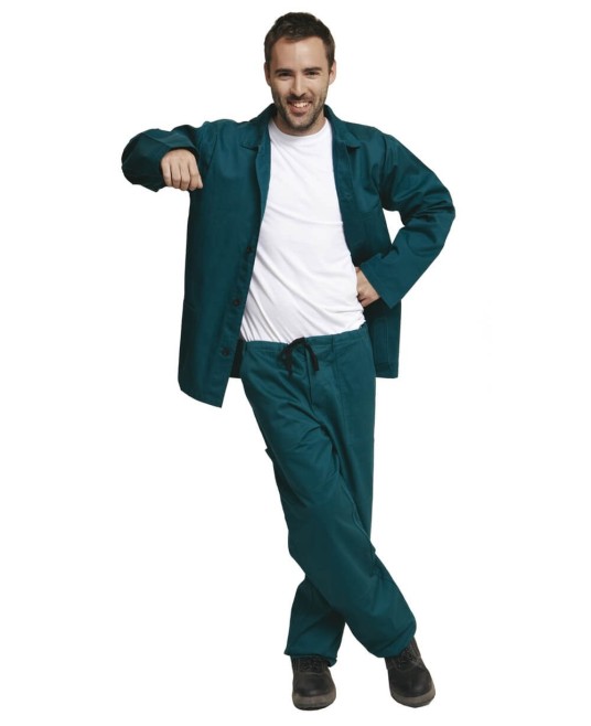 Costum salopeta (jacheta+pantaloni) bumbac 200g/m2 Verde