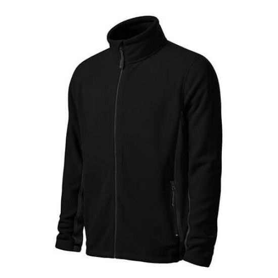 Jacheta fleece barbati bicolora,220g/m2 Negru-gri inchis Jacheta fleece barbati bicolora,220g/m2 Negru-gri inchis