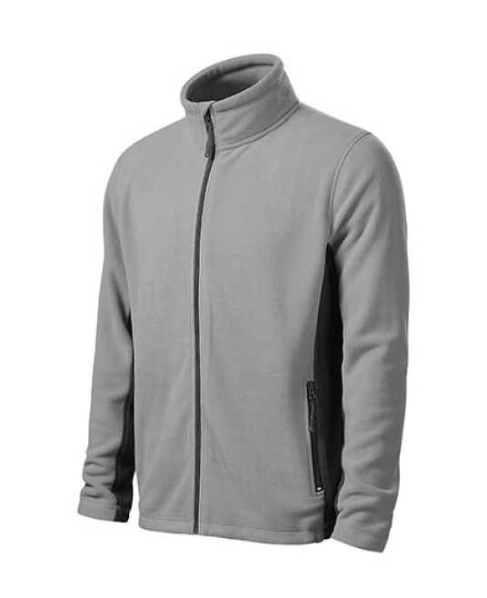 Fleece pentru barbati, calduros si rezistent la vant, bicolor,220g/m2 Gri cenusiu