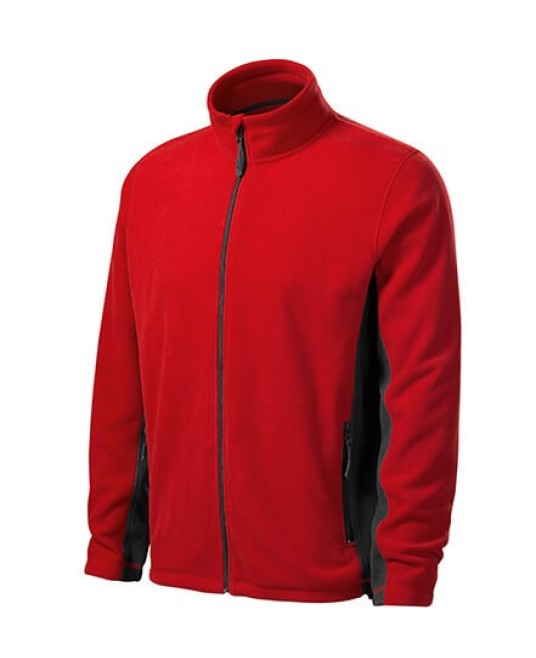 Fleece pentru barbati, calduros si rezistent la vant, bicolor,220g/m2 Rosu