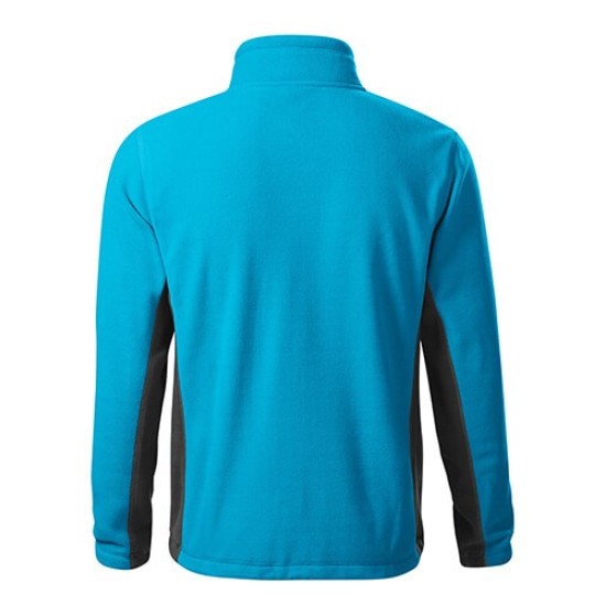 Fleece pentru barbati, calduros si rezistent la vant, bicolor,220g/m2 Turcoaz