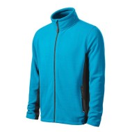 Fleece pentru barbati, calduros si rezistent la vant, bicolor,220g/m2 Turcoaz