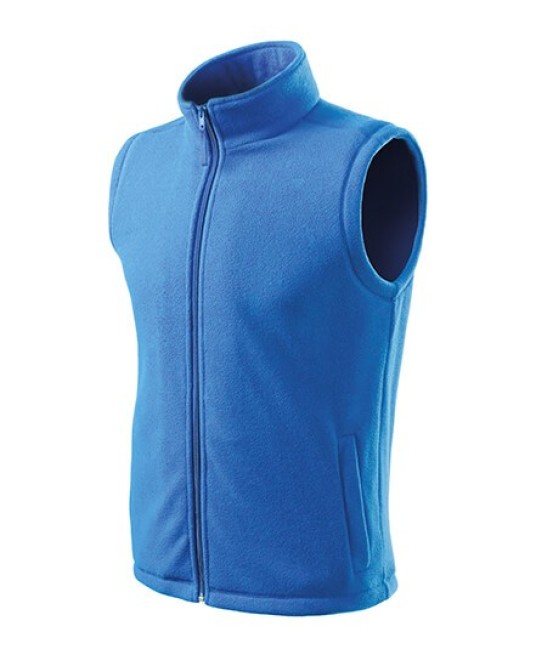 Vesta fleece unisex albastru azuriu, 280g/m² – calduroasa