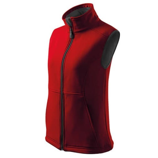 Vesta softshell femei Malfini Vision 516  Rosu