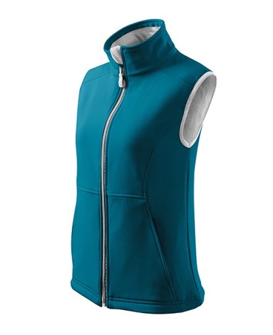 Vesta softshell femei Malfini Vision 516 Turcoaz inchis