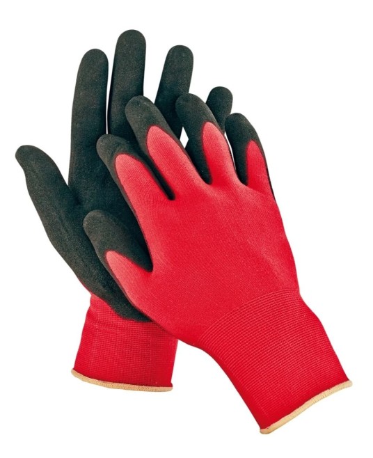 FIRECREST Manusi de protectie nylon/nitril Rosu si negru