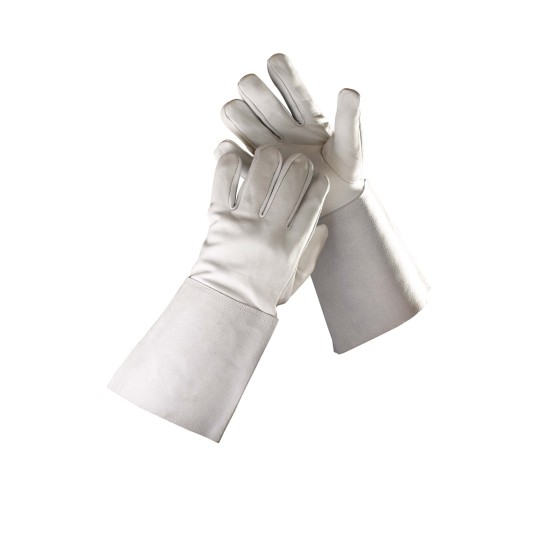 Manusi de protectie pentru sudura din piele de capra Gri Manusi de protectie pentru sudura din piele de capra Gri