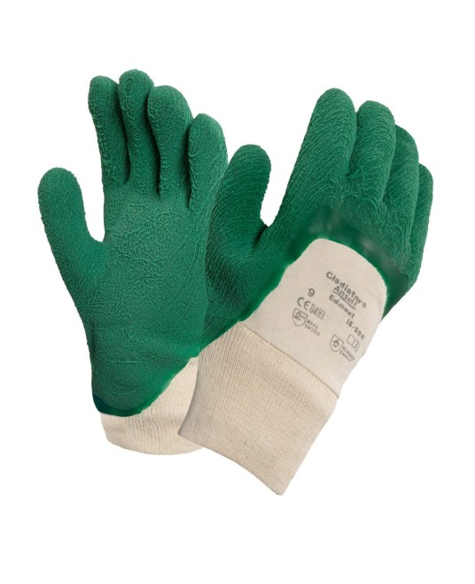 Manusi de protectie manipulare sticla si obiecte mari Ansell Edge 16-500 Verde