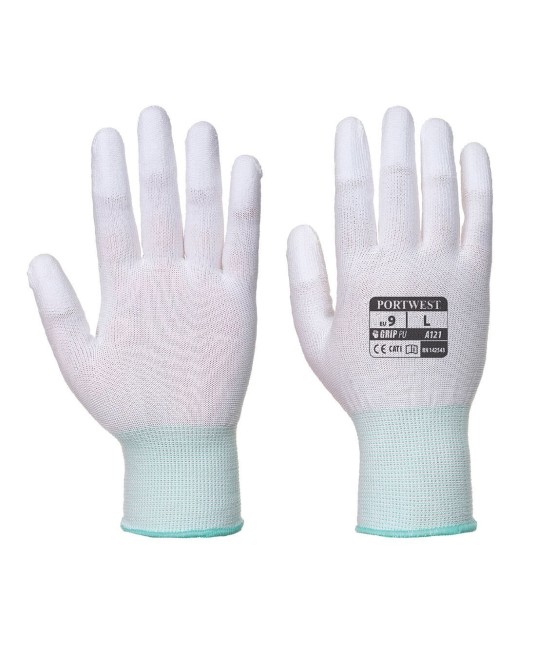 Manusi de protectie PU Fingertip [A121] Alb