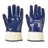 Manusi de protectie imersate in nitril cu manseta de protectie Nitrile [A302] Bleumarin