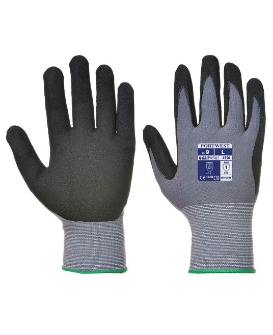 Manusi de protectie imersate in spuma de nitril [A350] Negru