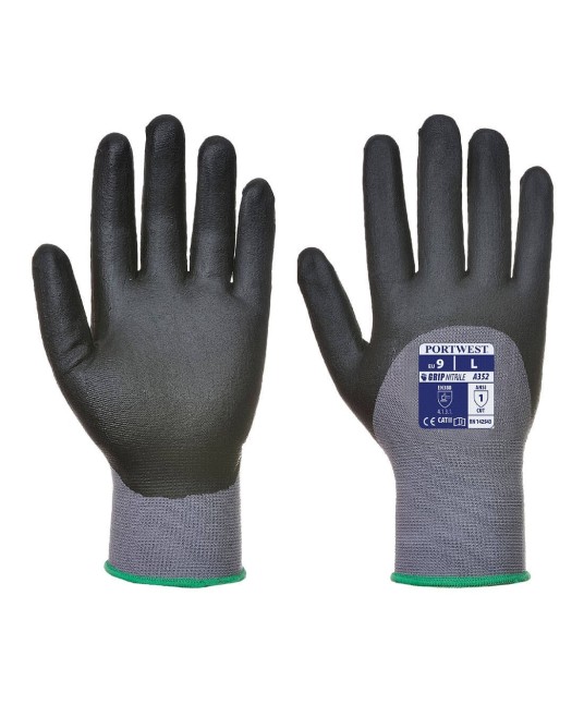 Manusi de protectie DermiFlex Ultra [A352] Gri si negru