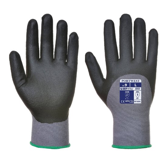 Manusi de protectie DermiFlex Ultra [A352] Gri si negru
