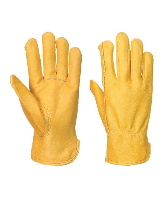 Manusi de protectie integral din piele rezistenta la abraziune si intepaturi [A270] Maro deschis